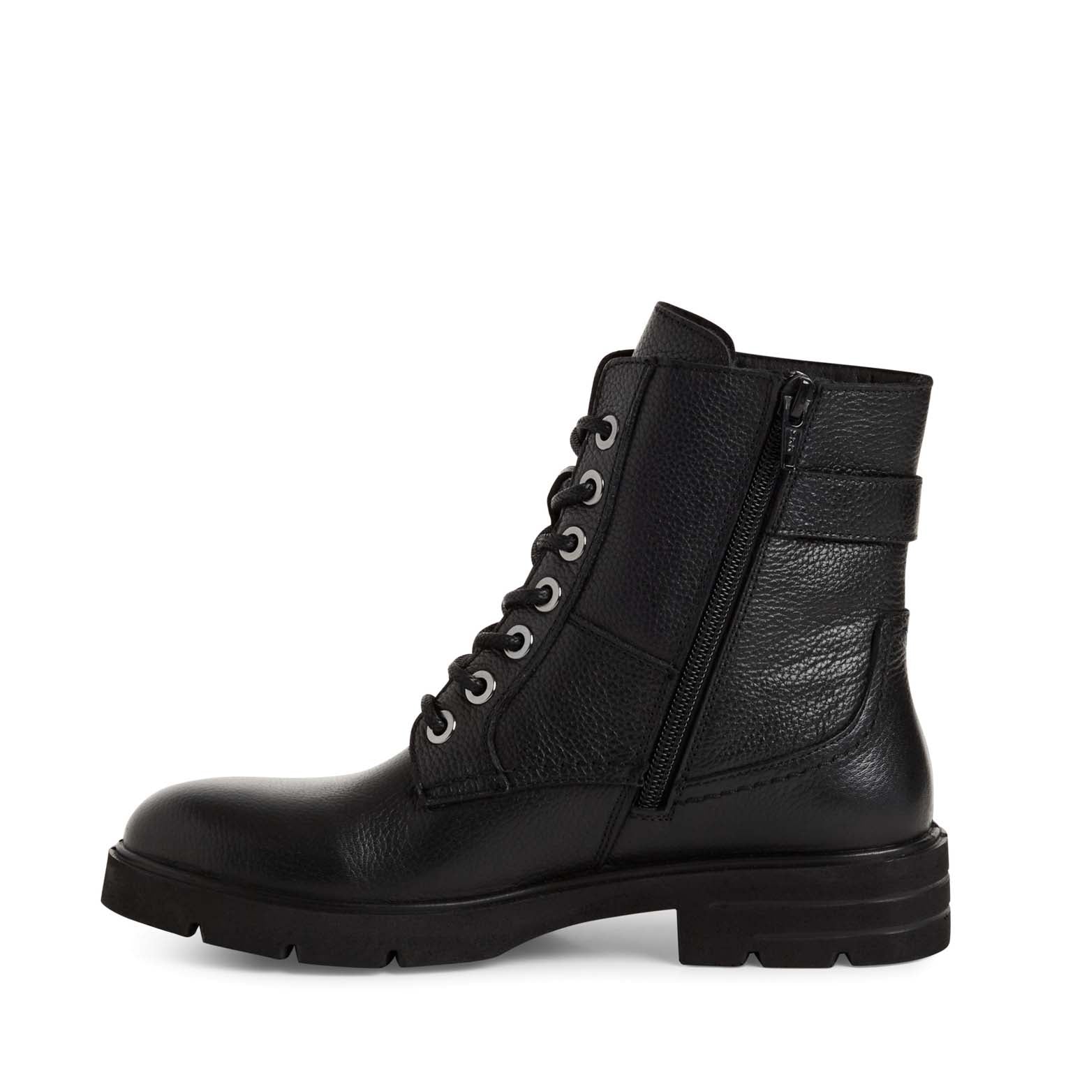 Tamaris Laced Buckle Boot Black