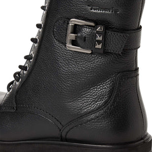 Tamaris Laced Buckle Boot Black
