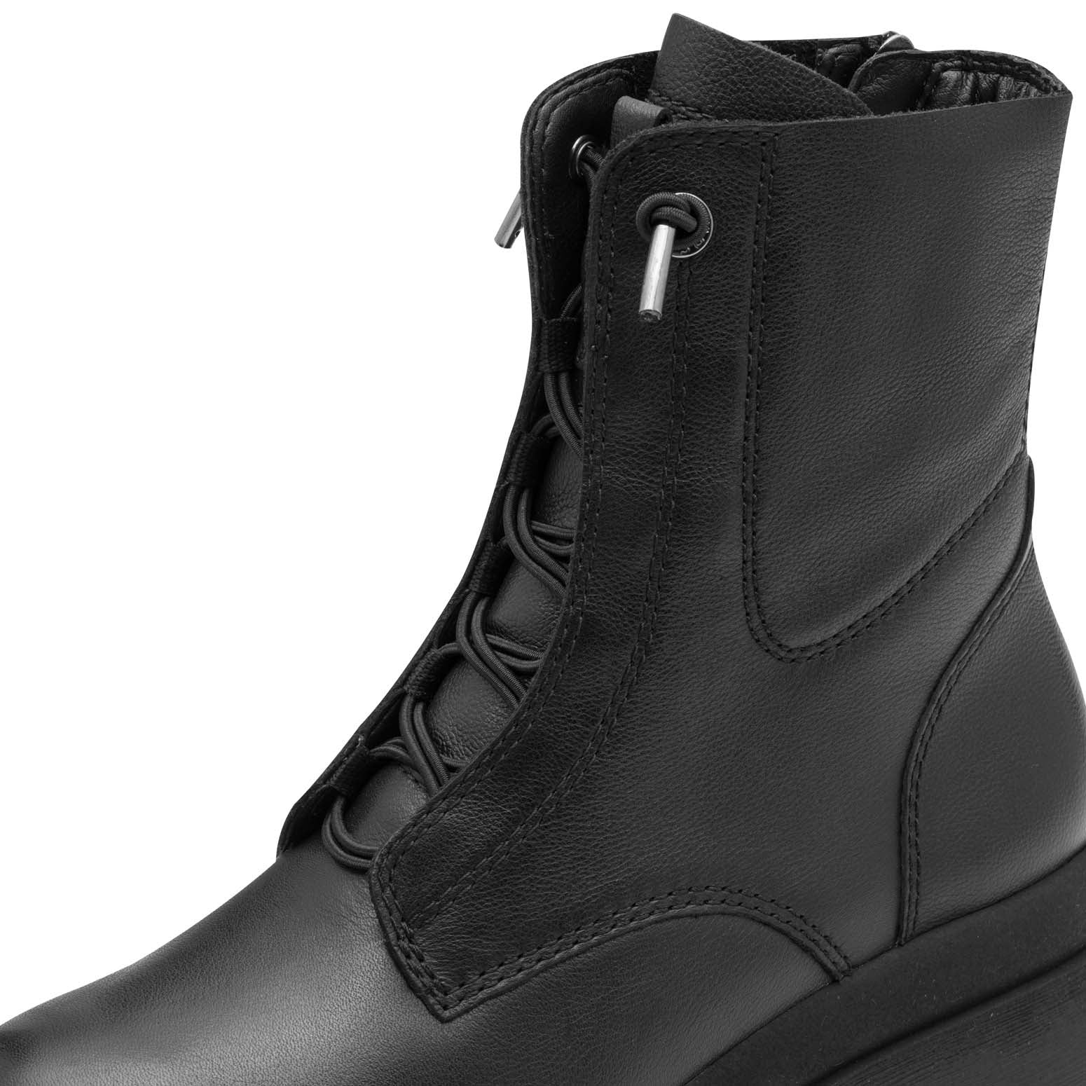 Tamaris Chunky Lace Boot Black