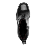 Tamaris Leather Platform Ankle Boot Black