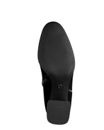Tamaris Classic Suede Block Heel Ankle Boot Black
