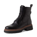 Tamaris Military Ankle Boot Black Leather