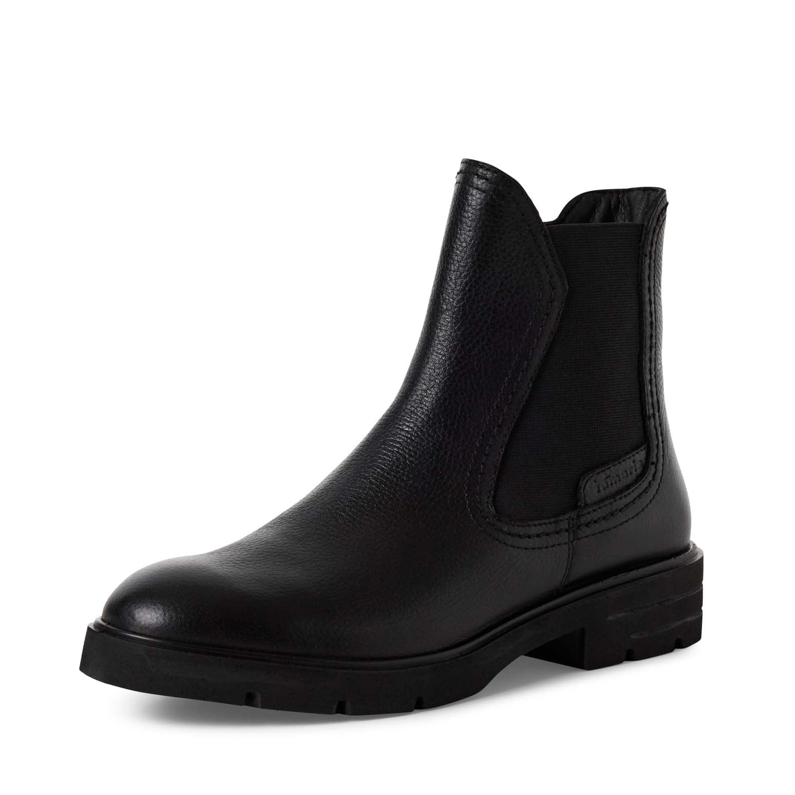 Tamaris Chelsea Leather Ankle Boot Black