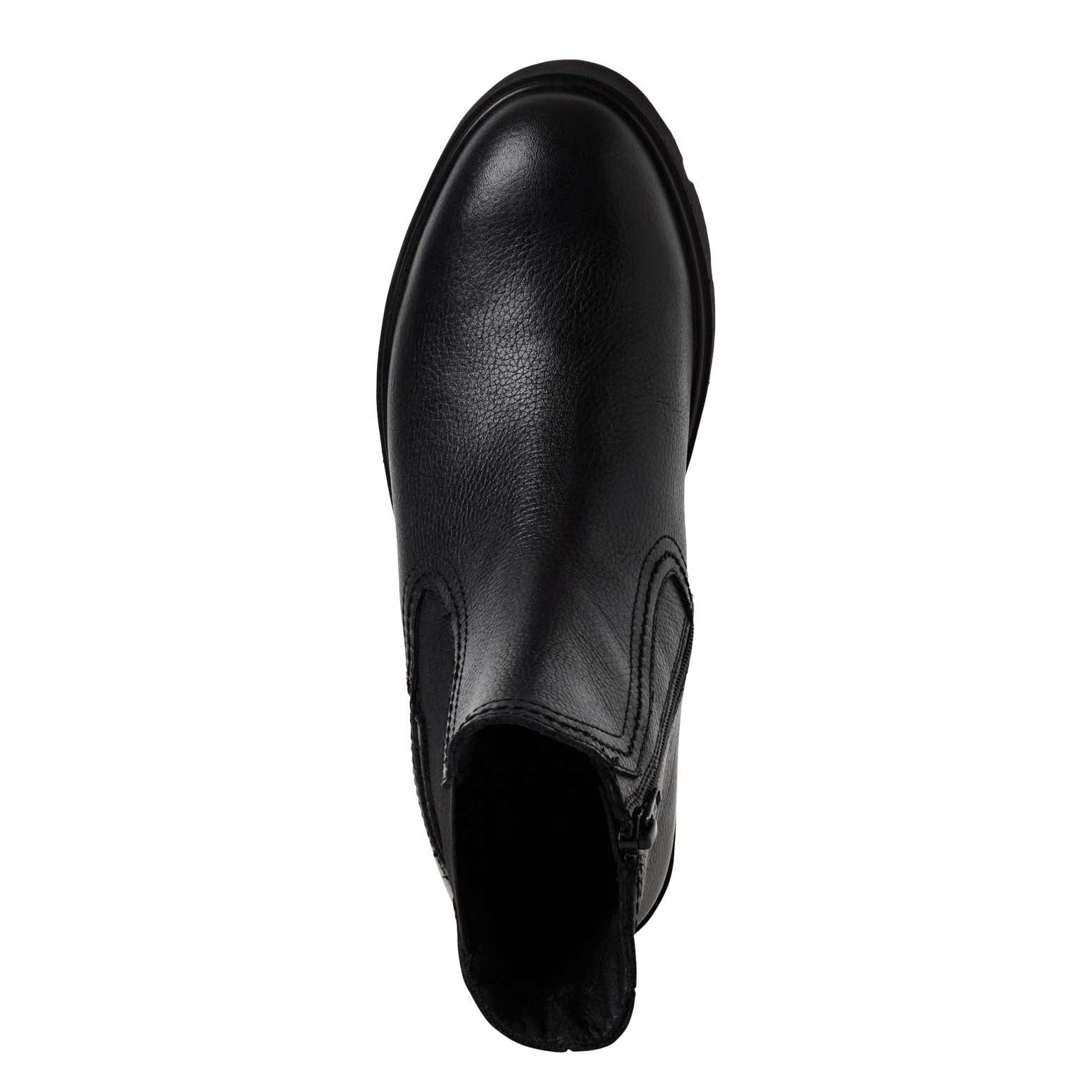 Tamaris Chelsea Leather Ankle Boot Black