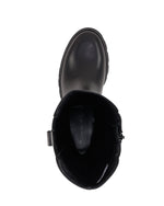 Tamaris Wedge Knee High Black Leather