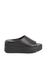 Tamaris Open Toe Wedge Mule Black