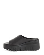 Tamaris Open Toe Wedge Mule Black