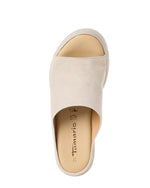 Tamaris Open Toe Wedge Mule Taupe