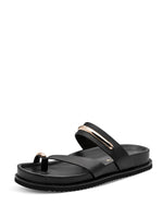 Tamaris Flat Toe Post Sandal Black