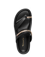 Tamaris Flat Toe Post Sandal Black
