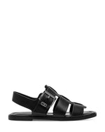 Tamaris Strappy Gladiator Flat Sandal Black