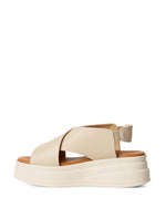 Tamaris Chunky Leather Wedge Ivory