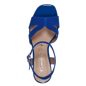 Tamaris High Platform Sandal Royal Blue