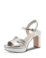 Tamaris High Platform Sandal Silver