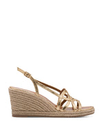 Tamaris Strappy Wedge Sandal Gold