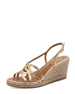 Tamaris Strappy Wedge Sandal Gold