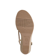 Tamaris Strappy Wedge Sandal Gold