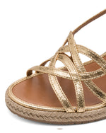 Tamaris Strappy Wedge Sandal Gold
