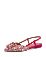 Tamaris Low Slingback Crystal Pink Comb