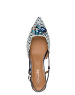 Tamaris Slingback Crystal Blue Comb