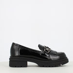 Pitillos Chunky Brogue Black Patent