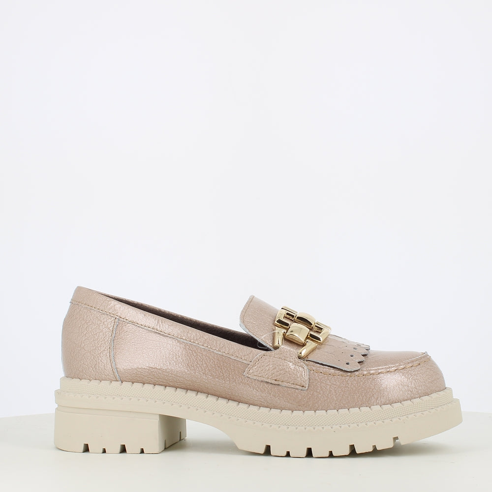 Pitillos Chunky Brogue Piedra Patent