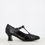 Pitillos T-Bar Shoe Black Patent