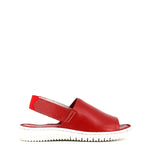 Rizzoli Soft Leather Sandal Red