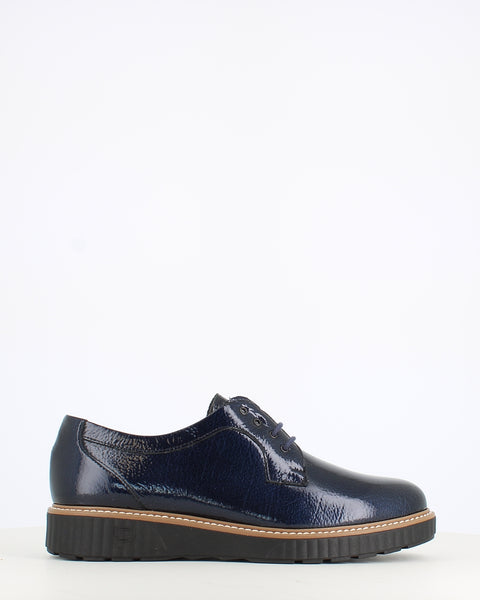 Pitillos Classic Patent Brogue Navy