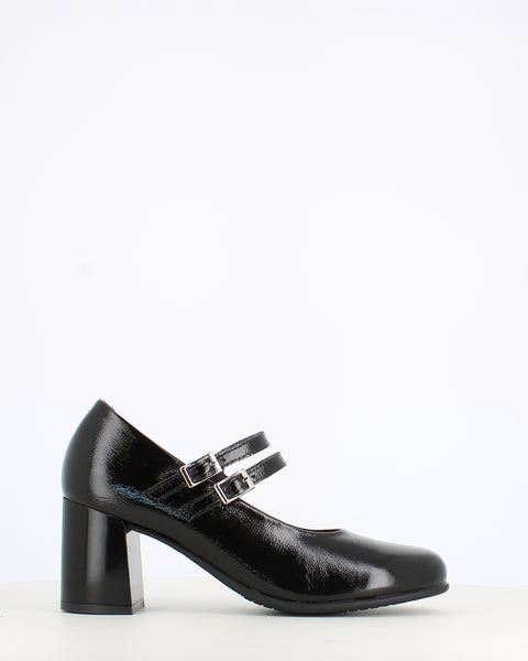 Pitillos High Mary Jane Patent Black