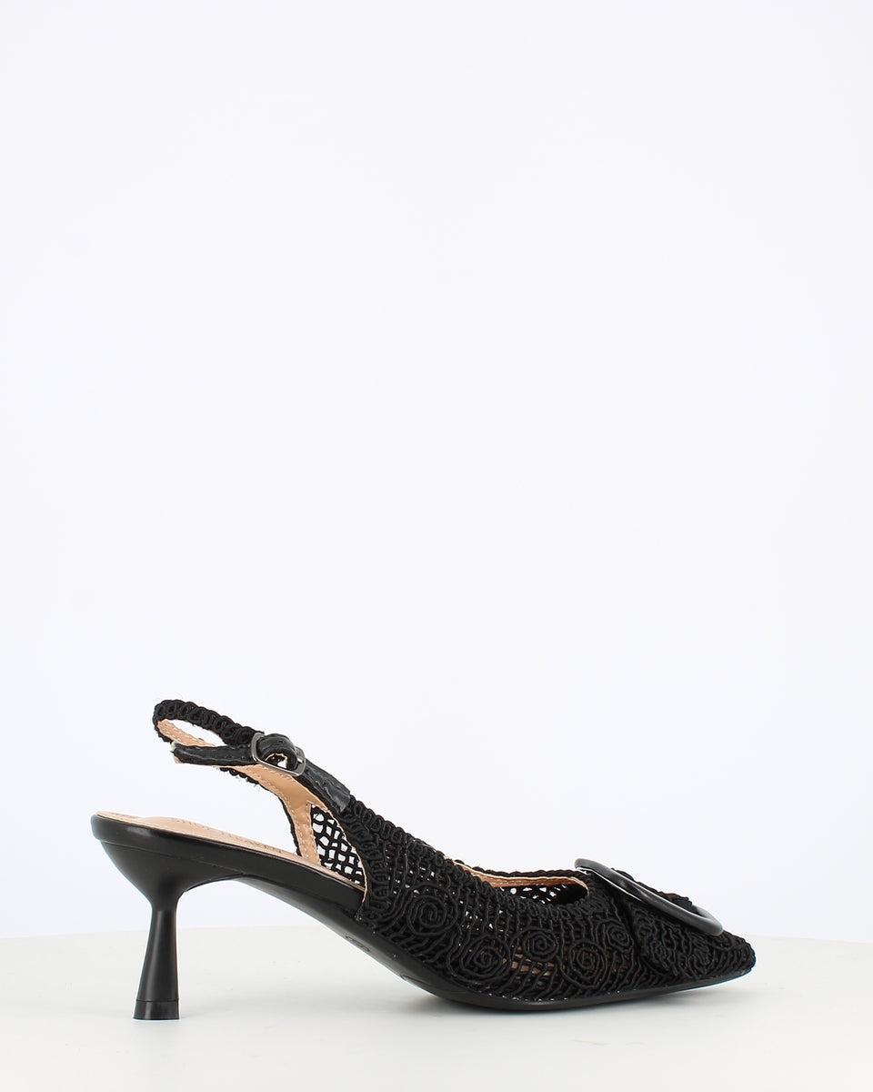Cinders Edit Rope Heel Slingback Black – Cinders Shoe Heaven