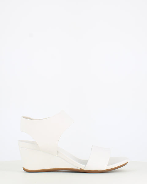 Pedro Miralles Zip Wedge Sandal White