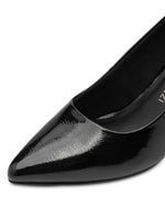 Marco Tozzi Classic Patent Court Black