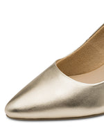 Marco Tozzi Classic Court Shoe Gold
