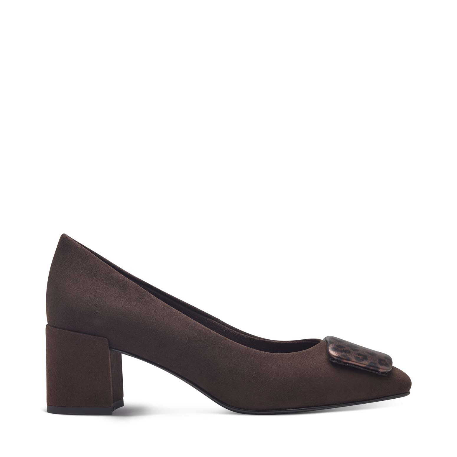 Marco Tozzi Classic Dressy Block Court Mocca