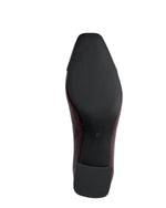 Marco Tozzi Block Heel Court Bordeaux Comb