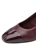 Marco Tozzi Block Heel Court Bordeaux Comb