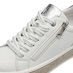 Marco Tozzi Platform Trainer White Comb Glitter