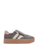 Marco Tozzi Flatform Zip Trainer Dark Grey Comb