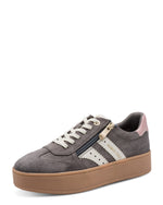 Marco Tozzi Flatform Zip Trainer Dark Grey Comb