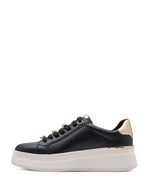 Marco Tozzi Flatform Zip Trainer Black Comb