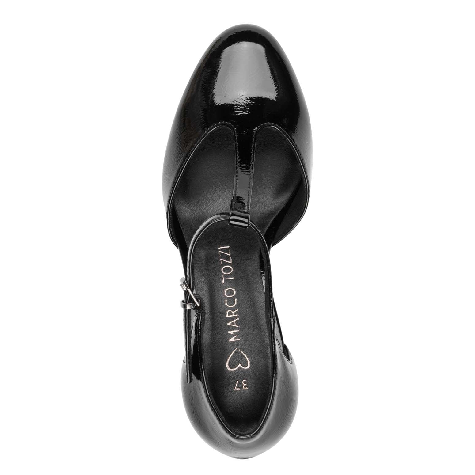 Marco Tozzi T-Bar Black Patent