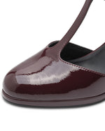 Marco Tozzi Patent T-Bar Shoe Bordeaux