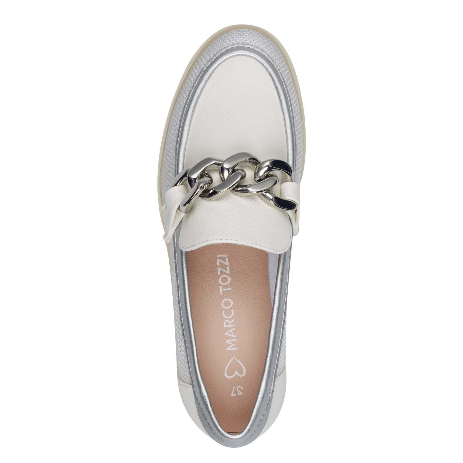 Marco Tozzi Chunky Loafer White Comb