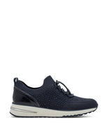 Marco Tozzi Slip On Knit Trainer Navy Comb