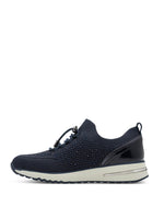 Marco Tozzi Slip On Knit Trainer Navy Comb