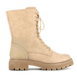 Marco Tozzi Military Style Laced Boot Taupe