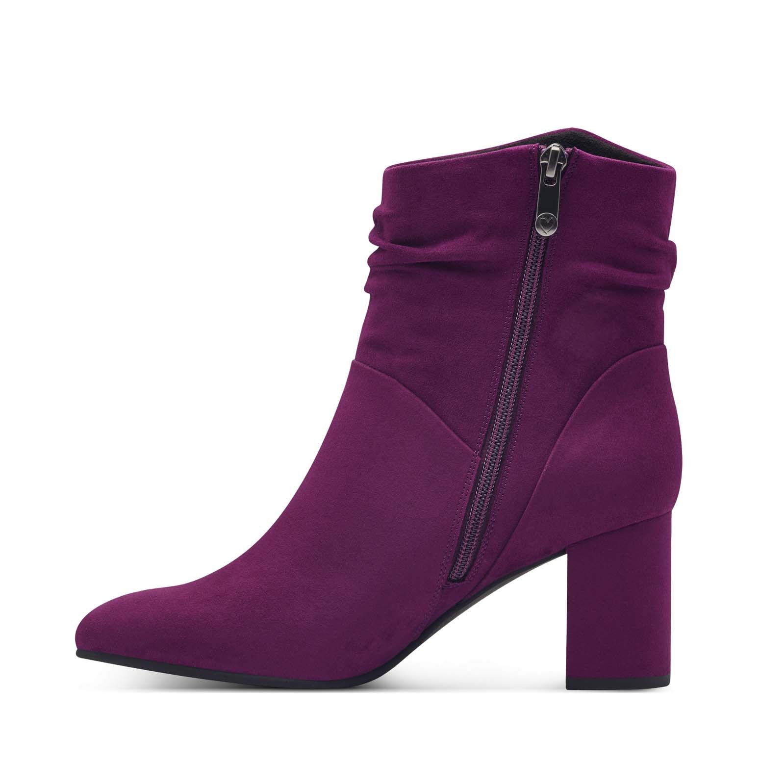 Marco Tozzi Slouch Ankle Boot Grape