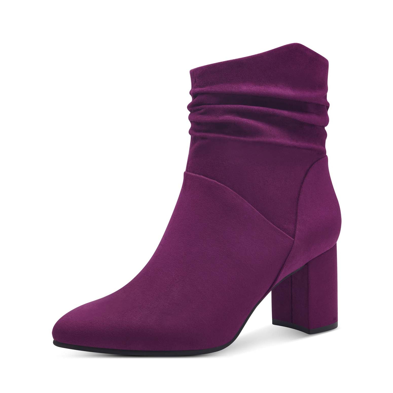 Marco Tozzi Slouch Ankle Boot Grape