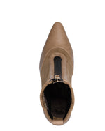 Marco Tozzi High Heel Zip Ankle Boot Stretch Mix Antelope